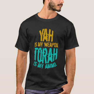 T-shirt Hébreu Israélite Vêtements Yah Est Mon Arme Juda T