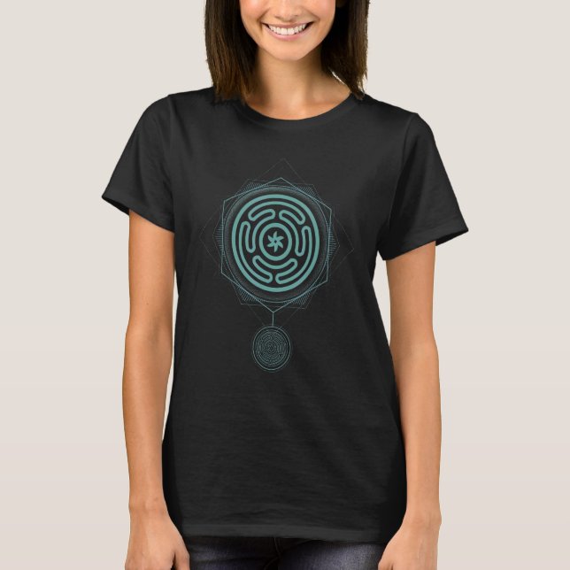 T-shirt Hecate Wheel Goddess, symbole de Magical Spiritual (Devant)