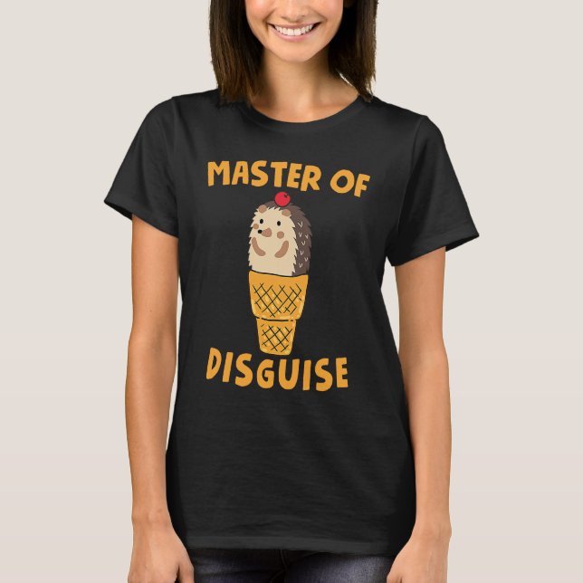 T-shirt Hedgehog in an Ice Cream Cone  Fun Hedge Hog (Devant)