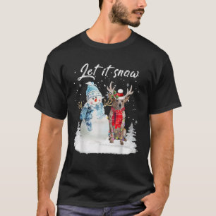T-shirt Heeler Père Noël Chien Noël Snowman Xmas Pyjama