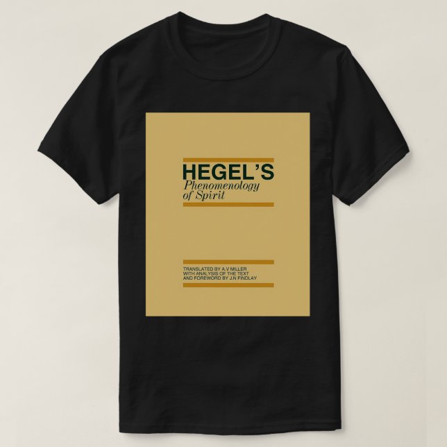 T-shirt Hegels Phénoménologie de l'Esprit Graphique (Design devant)