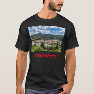 T-shirt Heidelberg Neckar Panorama Allemagne