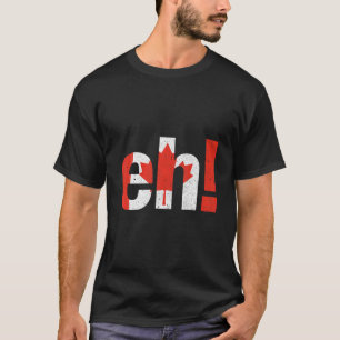 T-shirt Hein Drôle Canadien Vintage Feuille d'érable drape