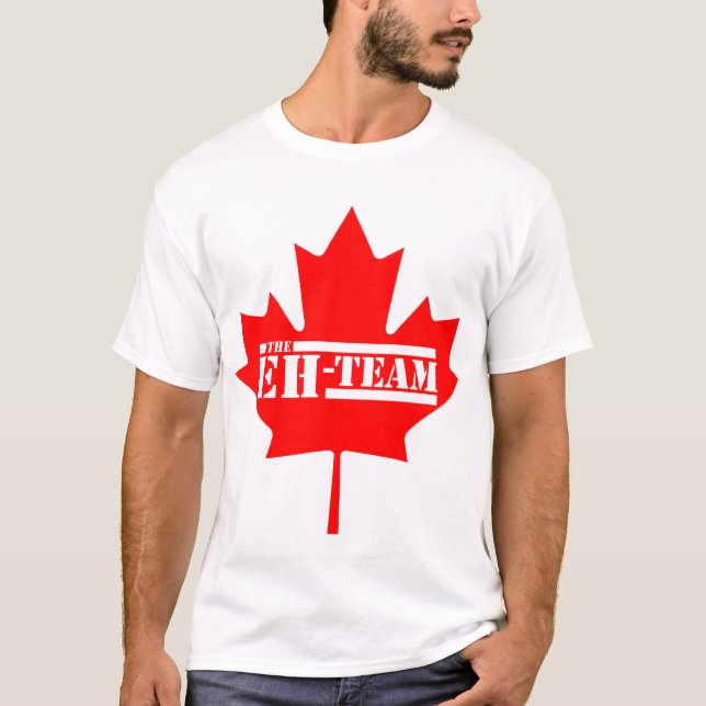 T-shirt Hein la feuille d'érable du Canada d'équipe (Devant)