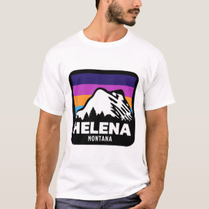 T-shirt Helena Montana Pêche Ski Snowboard Famille