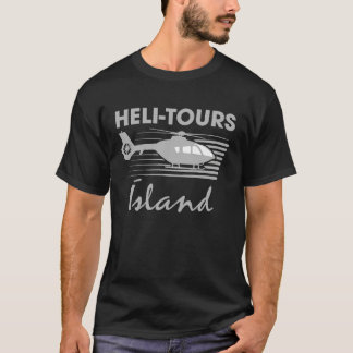 T-shirt Heli Tours Iceland Fake Helicopter Tourists