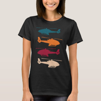 T-shirt Helicopter Pilot Flying Helicopters Aviation H 120