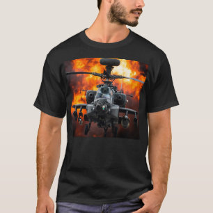 T-shirt Hélicoptère Apache