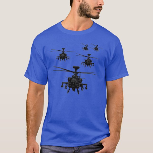 T-shirt Hélicoptère d'Apache (Devant)