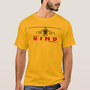 T-shirt HÉLICOPTÈRE DE COMBAT RUSSE DE DERRIÈRE de l'AR