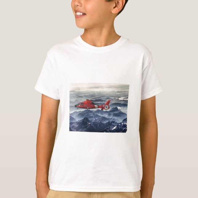 T-SHIRT HÉLICOPTÈRE DE LA GARDE CÔTIÈRE (Devant)