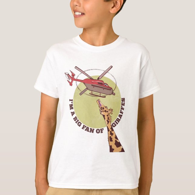 T-shirt Hélicoptère Giraffe (Devant)