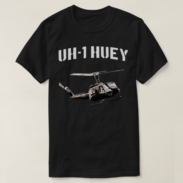 T-shirt Hélicoptère Huey 1 (Design devant)