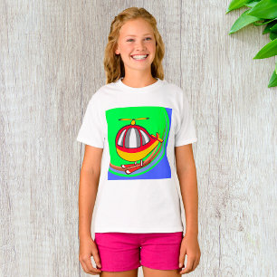 T-shirt Hélicoptère Jaune Et Rouge