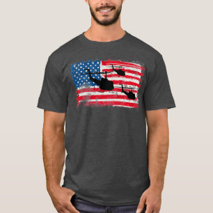 T-shirt Hélicoptère militaire américain Huey UH1