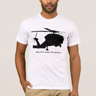 T-shirt hélicoptère noir