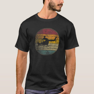 T-shirt Hélicoptère pilote Flying Venin Retro Style Vintag