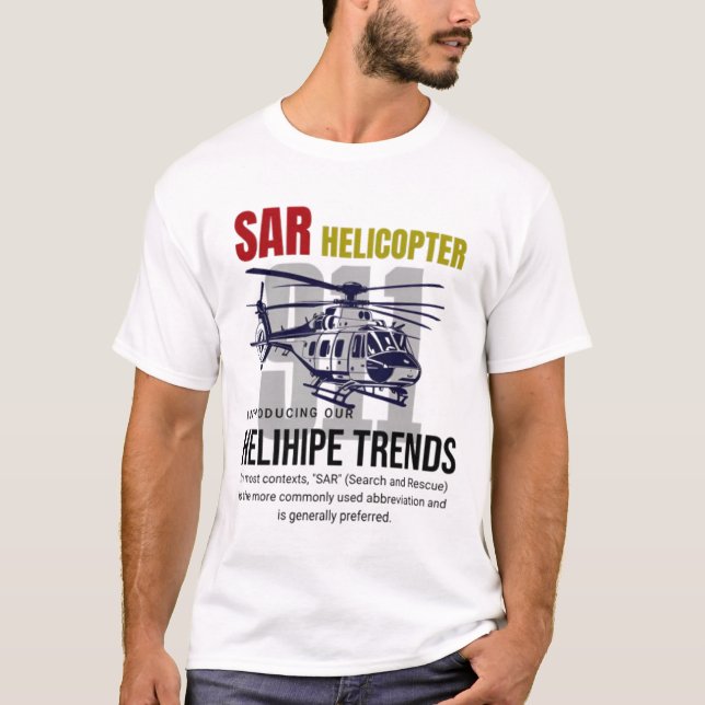 T-shirt Hélicoptère SAR (Devant)