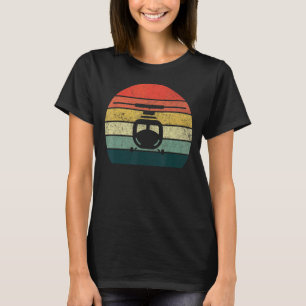 T-shirt Hélicoptère Tee - shirt Vintage de style rétro