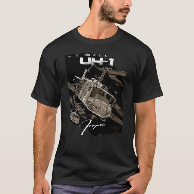 T-shirt Hélicoptère USA Bell UH-1 Iroquois (Devant)
