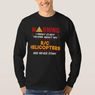 T-shirt Hélicoptères RC Graphique de blague de télécommand