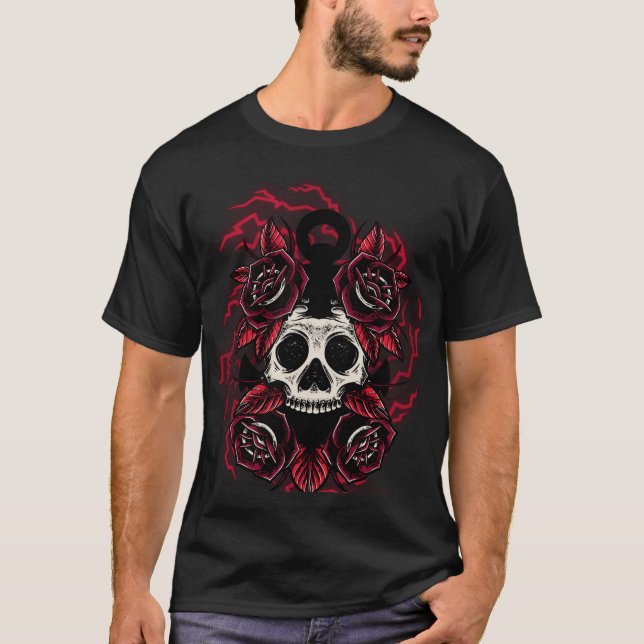 T-Shirt hell skull head (Front)