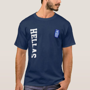 T-shirt Hellas Drapeau 'Patch' & Nom/Numéro Sports