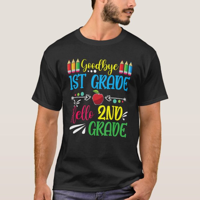 T-shirt Hello 2nd Grade Teacher Student Back To School Gra (Devant)