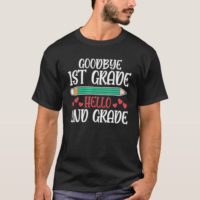 T-shirt Hello 2nd Grade Teacher Student Back To School Gra (Devant)