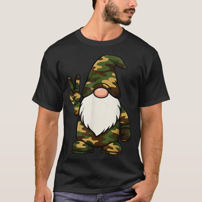 T-shirt Hello Hunting Season Christmas Camouflage Camo Gno (Devant)
