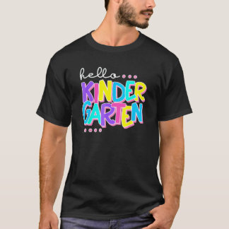 T-shirt Hello Kindergarten Back To School Teacher Student
