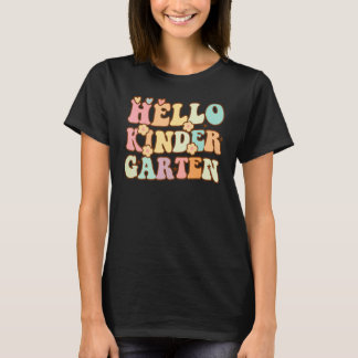 T-shirt Hello Kindergarten First Day Back to School Teache
