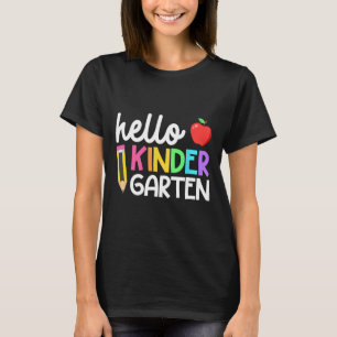 T-shirt Hello Kindergarten Team Kinder Back to School Teac
