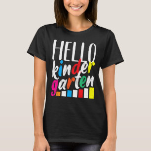 T-shirt Hello Kindergarten Team Kinder Back To School Teac