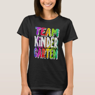 T-shirt Hello Kindergarten Team Kinder Retour À La Cravate