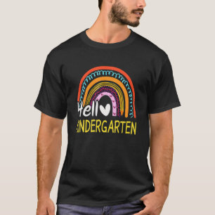 T-shirt Hello Kindergarten Team Kinder Retour À L'École Pl