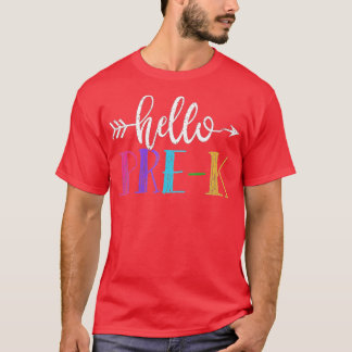 T-shirt Hello PreK First Grade Gift Back To School