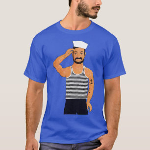 T-shirt Hello Sailor Funny Gay Art