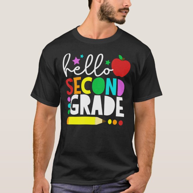 T-shirt Hello Second Grade Team 2nd Grade Back to School T (Devant)