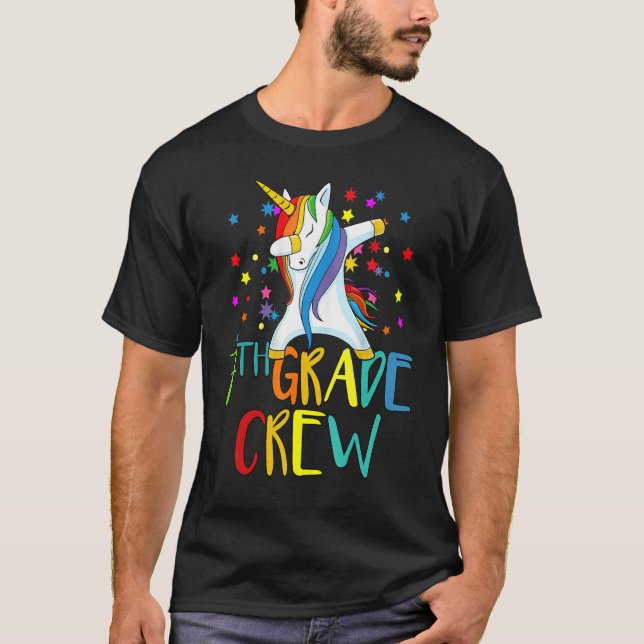 T-shirt Hello Seventh Grade Crew 7th Grade Teacher Appreci (Devant)