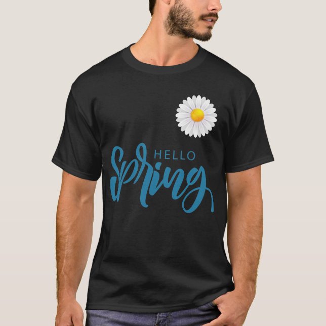 T-shirt hello spring (Devant)