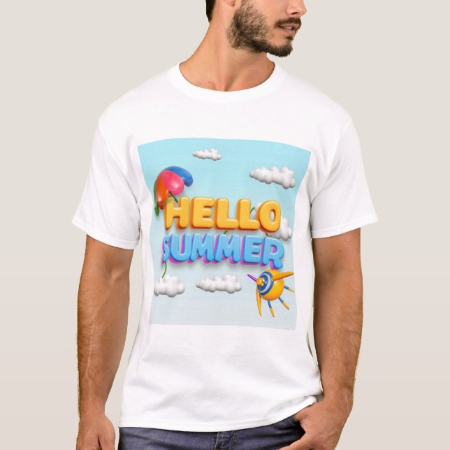 T-SHIRT HELLO SUMMER (Devant)