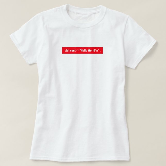 T-shirt helloworld (Design devant)