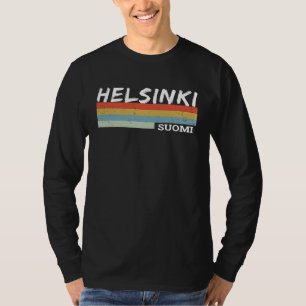 T-shirt Helsinki Ville Et Souvenir Pour Hommes Et Femmes