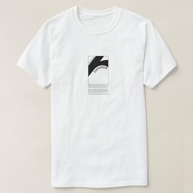 T-shirt Helvetica Typography | Demo Design  (Design devant)
