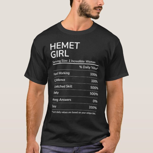 T-shirt Hemet Girl Funny California Hometown (Devant)