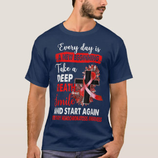 T-shirt Hémochromatose héréditaire Sensibilisation Croix l