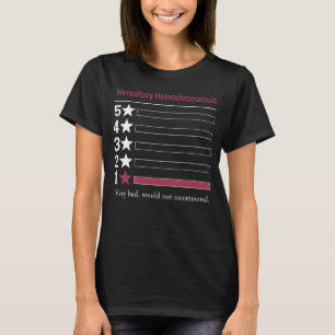 T-shirt Hémochromatose héréditaire Très mauvaise, déconsei