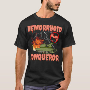 T-shirt Hemorrhoïde Conquérant I Survivez Hemorrhoïdes