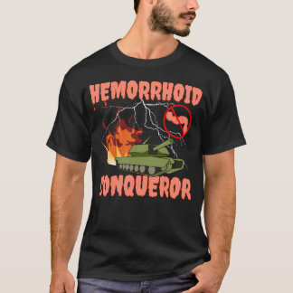 T-shirt Hemorrhoïde Conquérant I Survivez Hemorrhoïdes